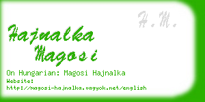 hajnalka magosi business card